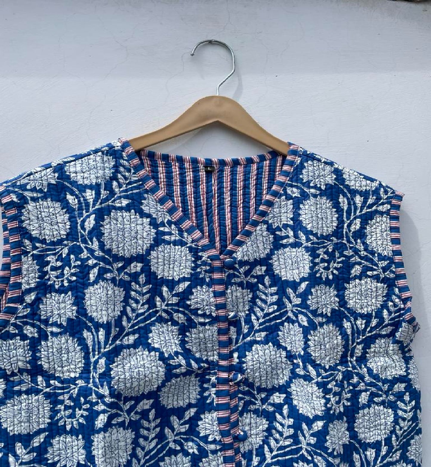 Handmade Cotton Jacket Bohemian Quilted Coat Reversible Winter Coat