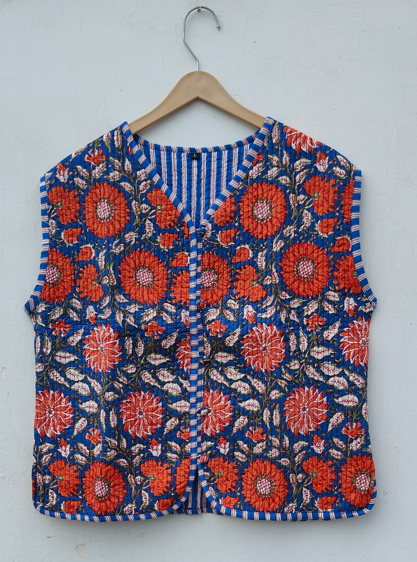 Cotton Quilted Jacket Handmade Boho Style