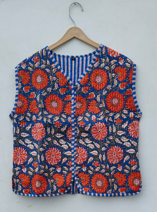 Cotton Quilted Jacket Handmade Boho Style