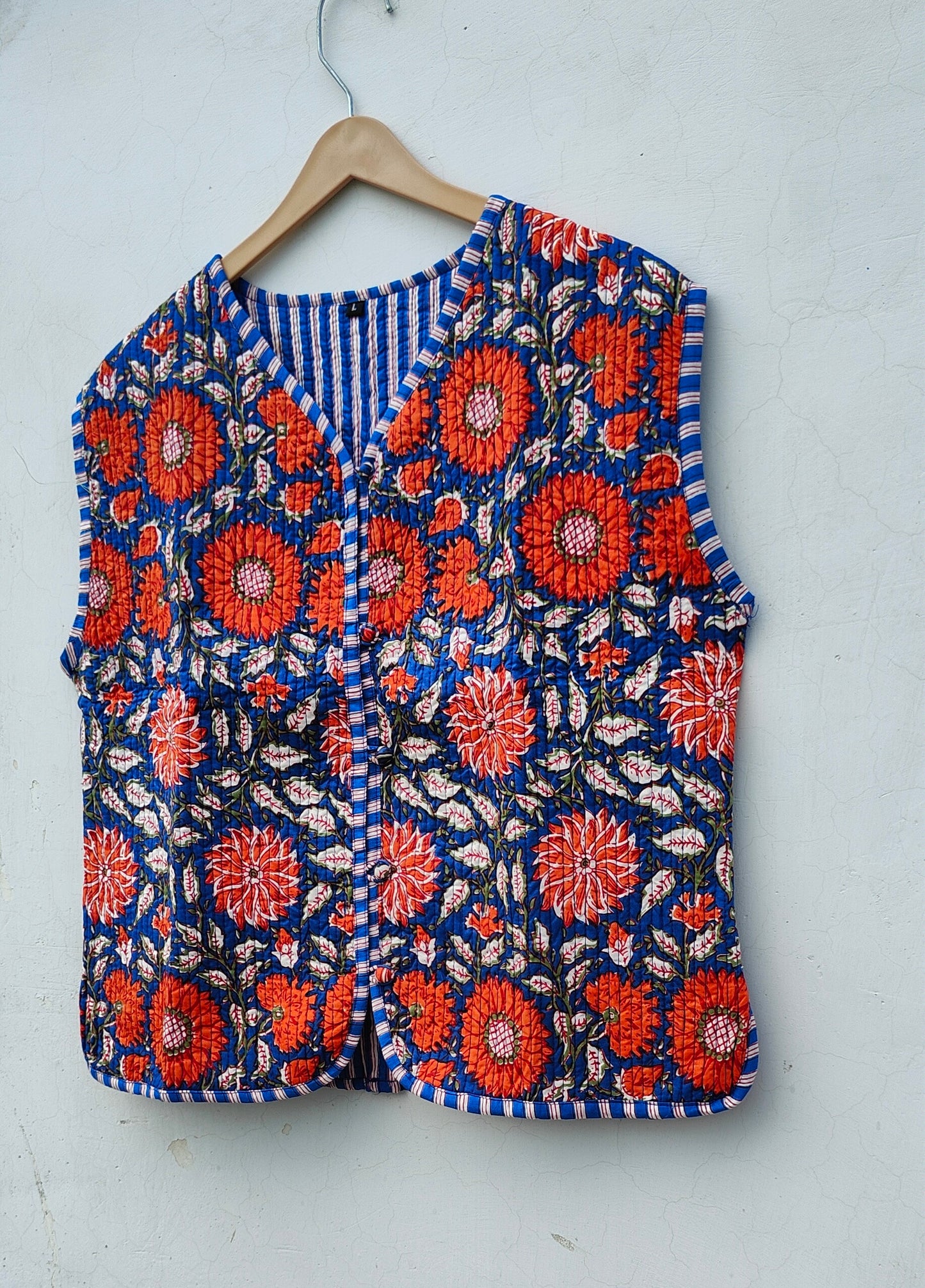 Cotton Quilted Jacket Handmade Boho Style