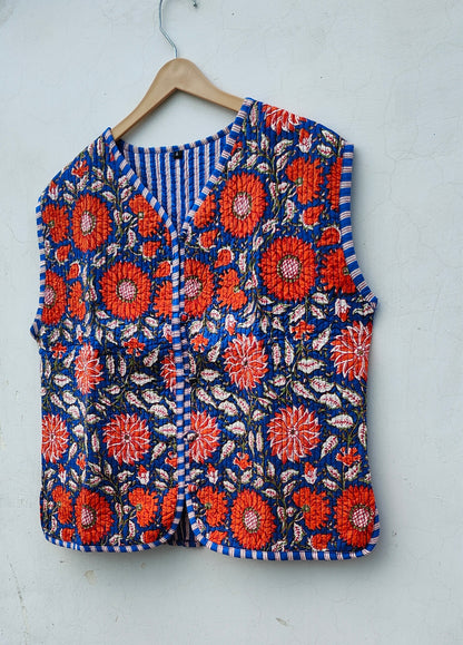 Cotton Quilted Jacket Handmade Boho Style