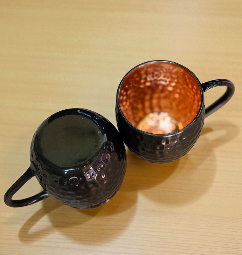 Copper Drinking Mug | Ayurvedic Water Cup | Handmade Copper Wellness Tumbler Pack Of 1 Pc