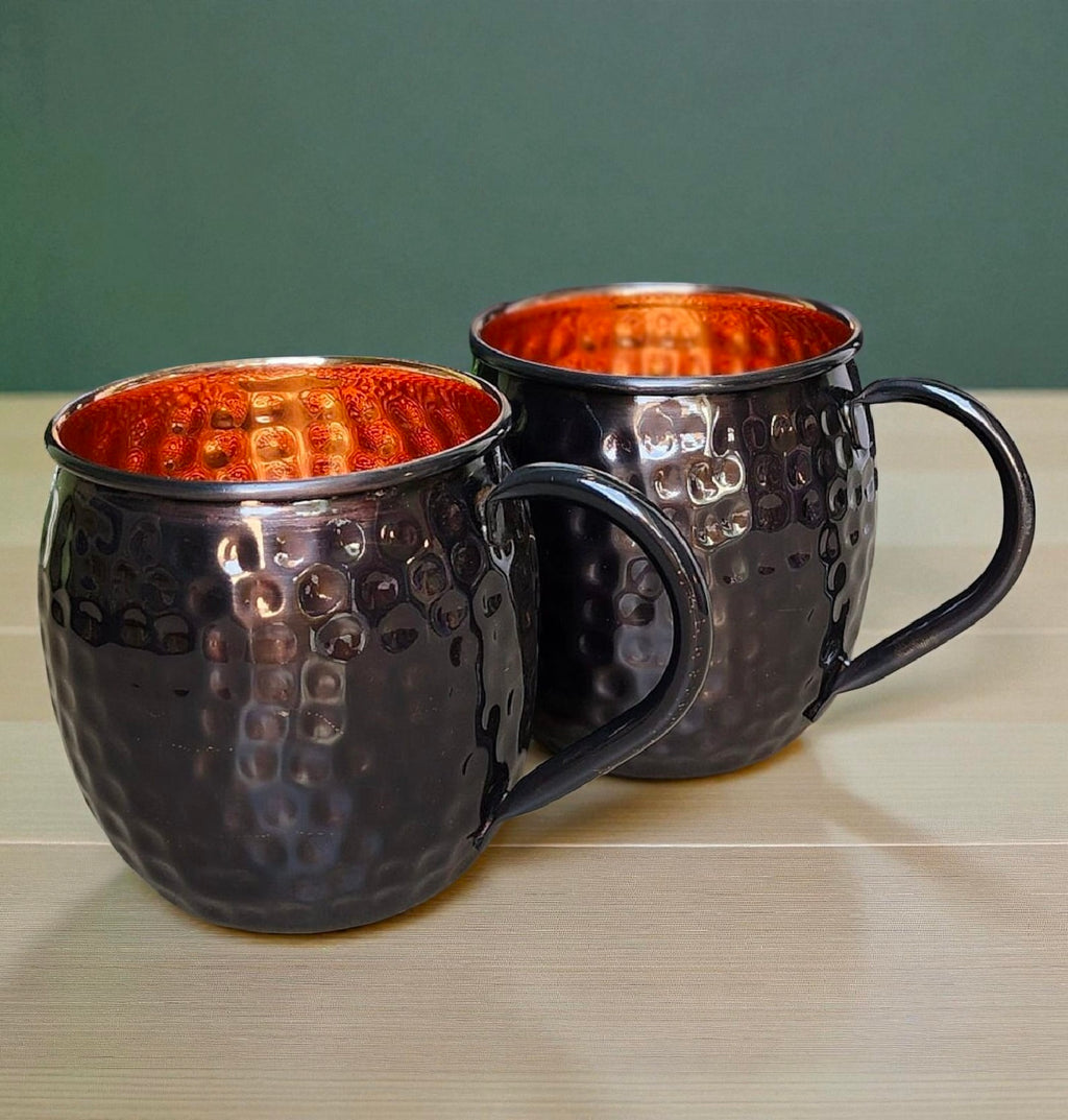 Copper Drinking Mug | Ayurvedic Water Cup | Handmade Copper Wellness Tumbler Pack Of 1 Pc