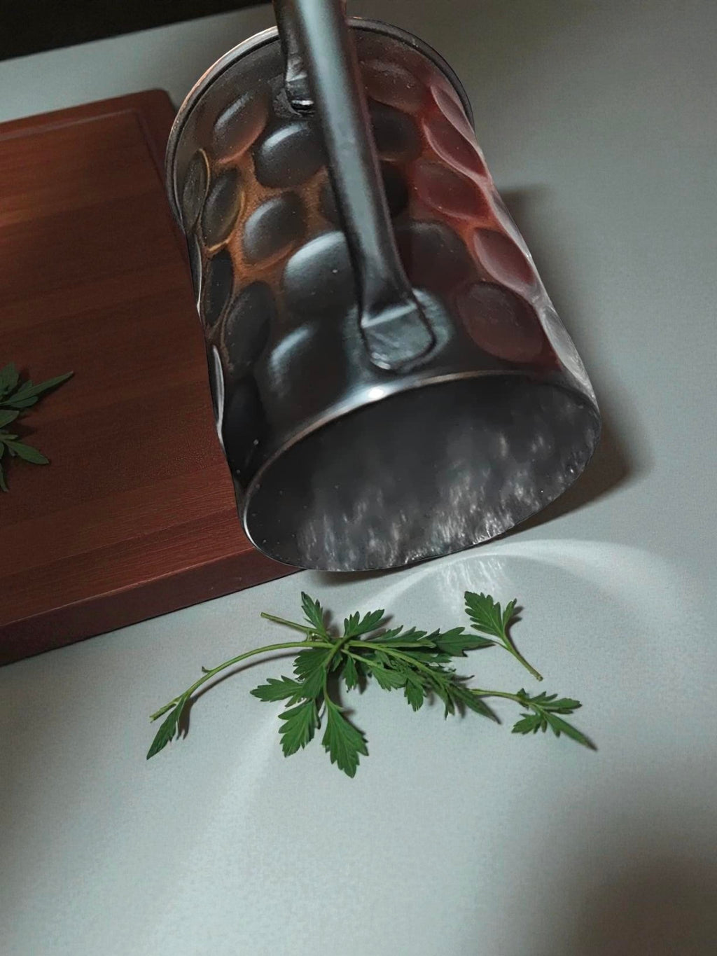 Copper Water Mug | Handcrafted Hammered Finish | Pure Copper Ayurvedic Drinkware Gift Set Pack Of 1 Pc