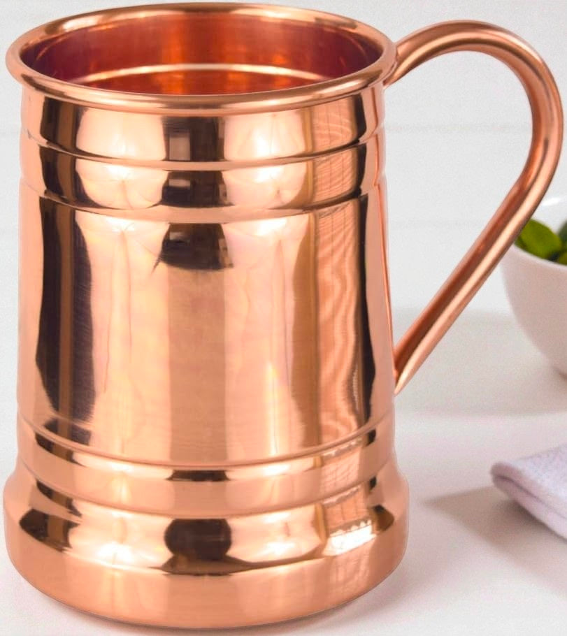 Copper Mug for Water | Handmade Ayurvedic Cup | Wellness Drinkware Gift for Home or Office Pack Of 1 Pc