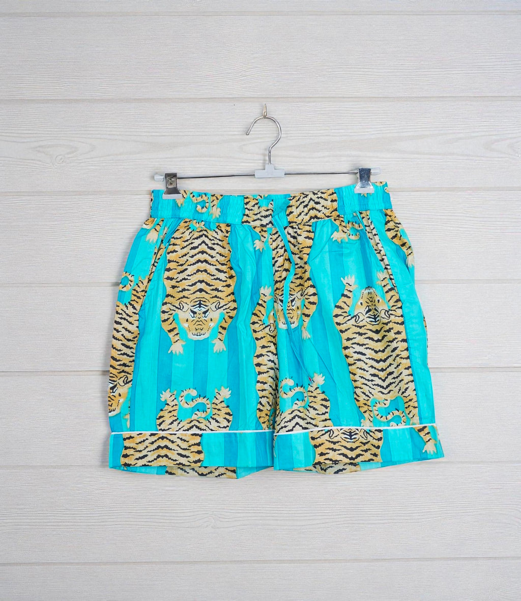 Women Cotton Pajama Set | Handcrafted Block Print Sleepwear | Boho Lounge 4 Pcs Set