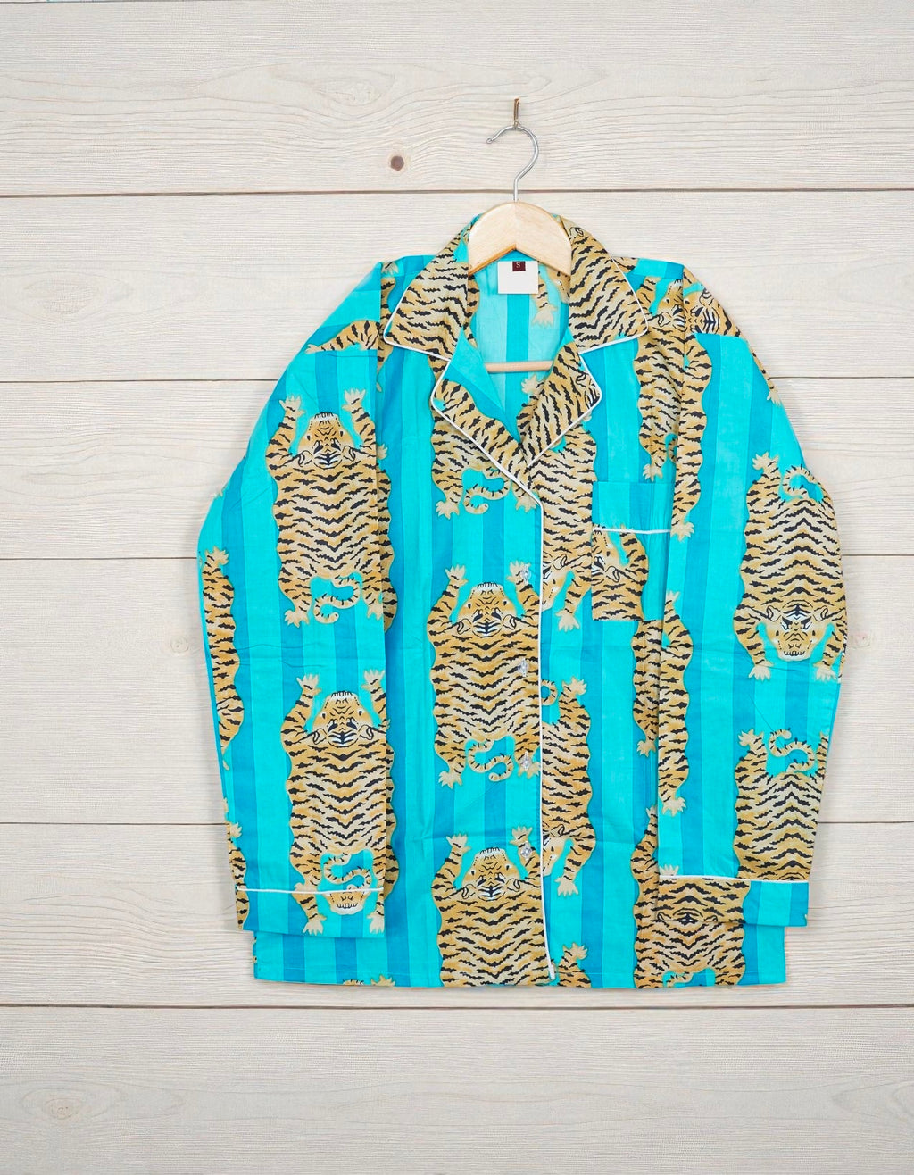 Women Cotton Pajama Set | Handcrafted Block Print Sleepwear | Boho Lounge 4 Pcs Set