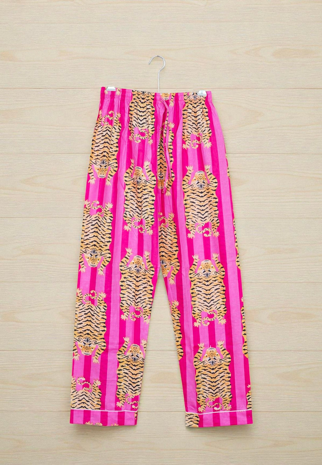 100% Cotton Hand Printed Pajama Set | Comfortable Nightwear for Women 4 Pcs Set