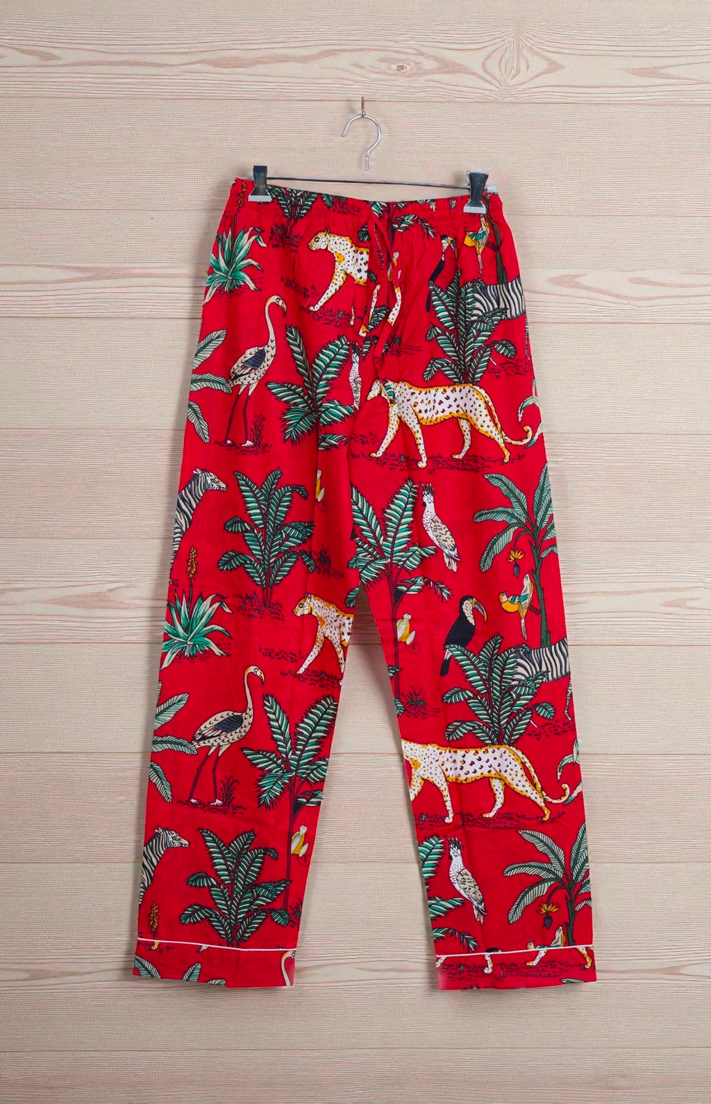 Indian Block Printed Pajama Set | Cotton Sleepwear | Ethnic Handmade Gift 4 Pcs Set