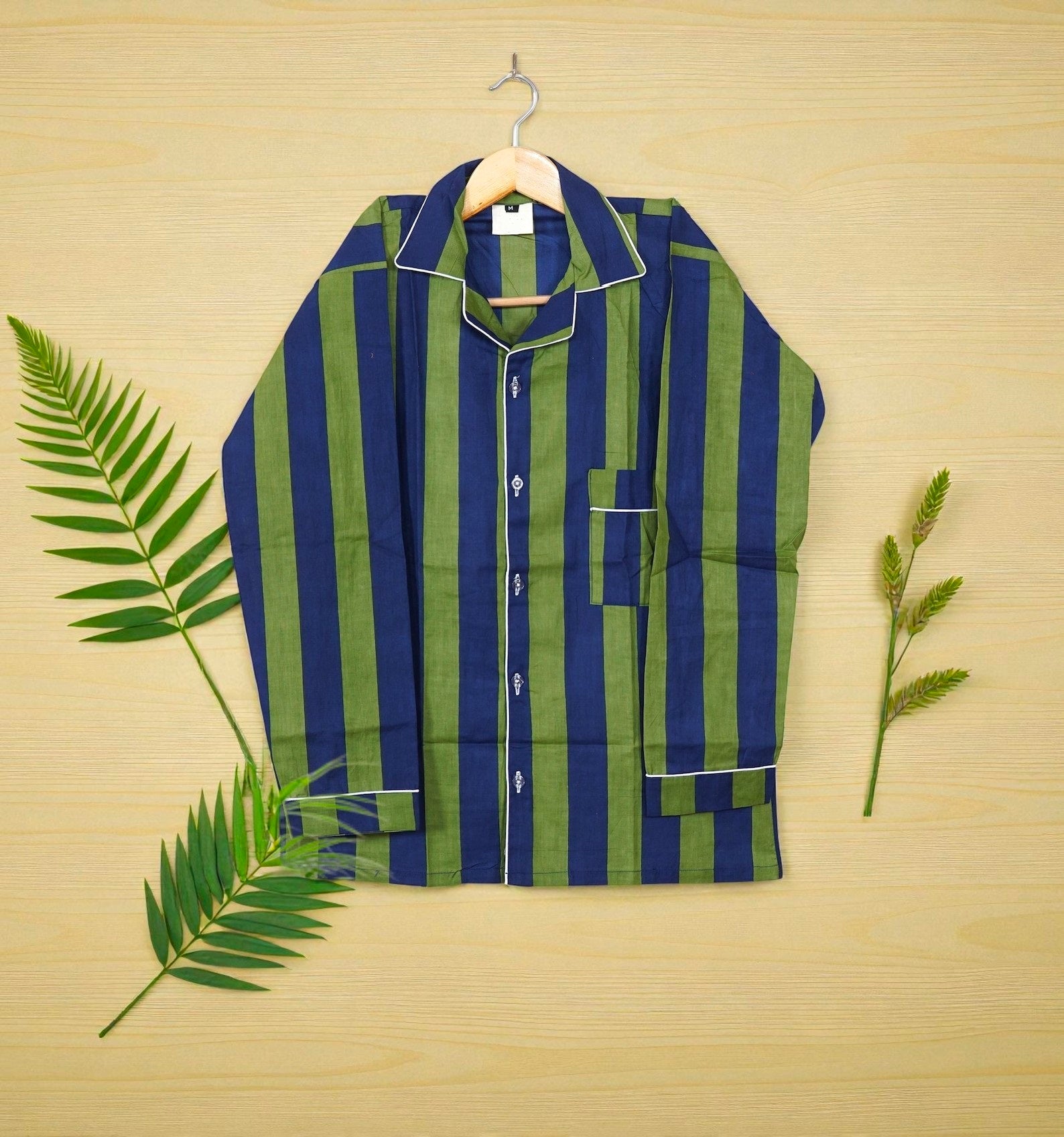 Pure Cotton Pajama Set for Women | Handmade Block Print | Sleep & Lounge 4 Pcs Set