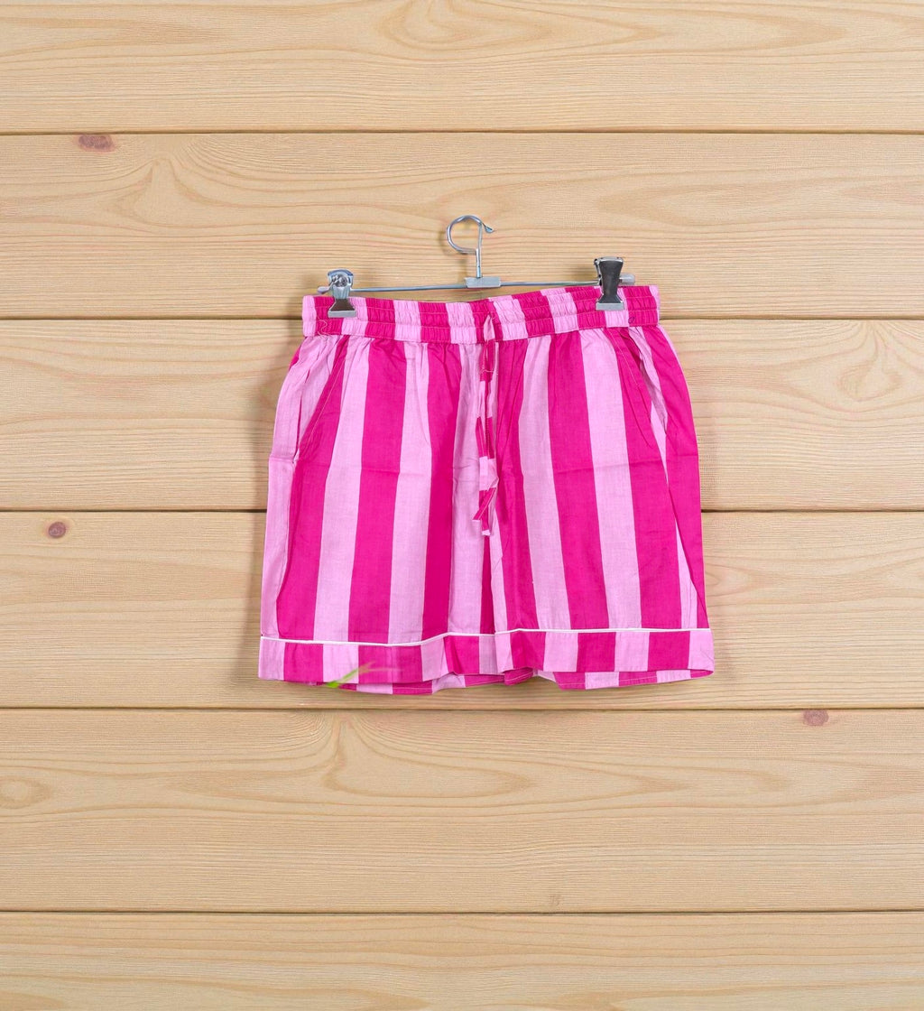 Cotton Printed Pajama Set | Handcrafted Women Sleep Set | Summer Nightwear 4 Pcs Set