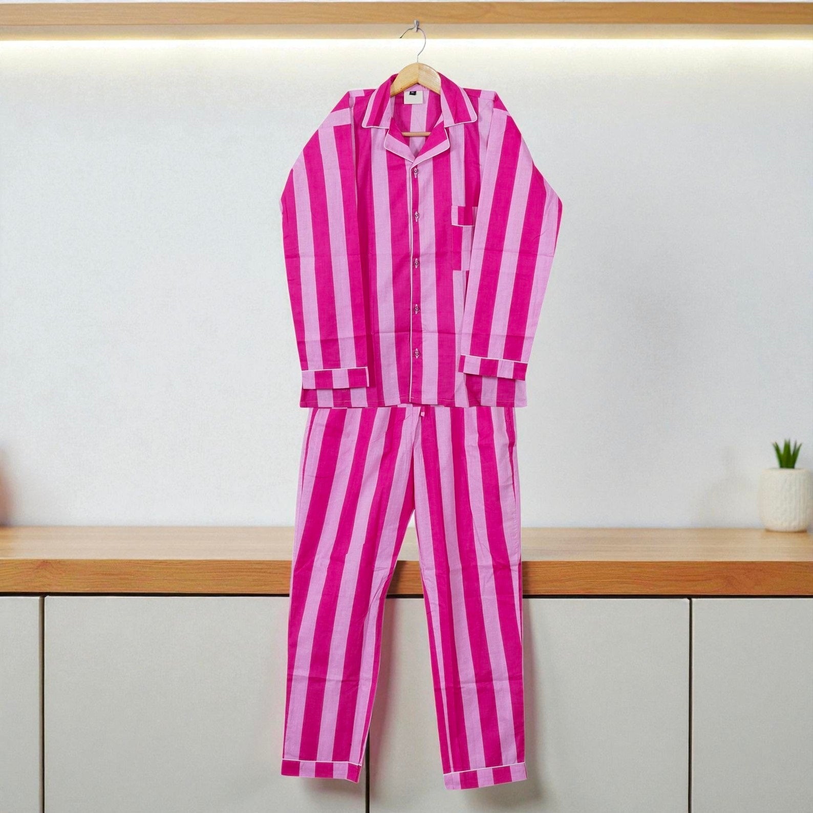 Cotton Printed Pajama Set | Handcrafted Women Sleep Set | Summer Nightwear 4 Pcs Set