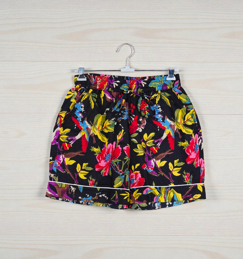 Women’s Cotton Pajama Set | Hand Block Printed | Artisanal Sleepwear 4 Pcs Set