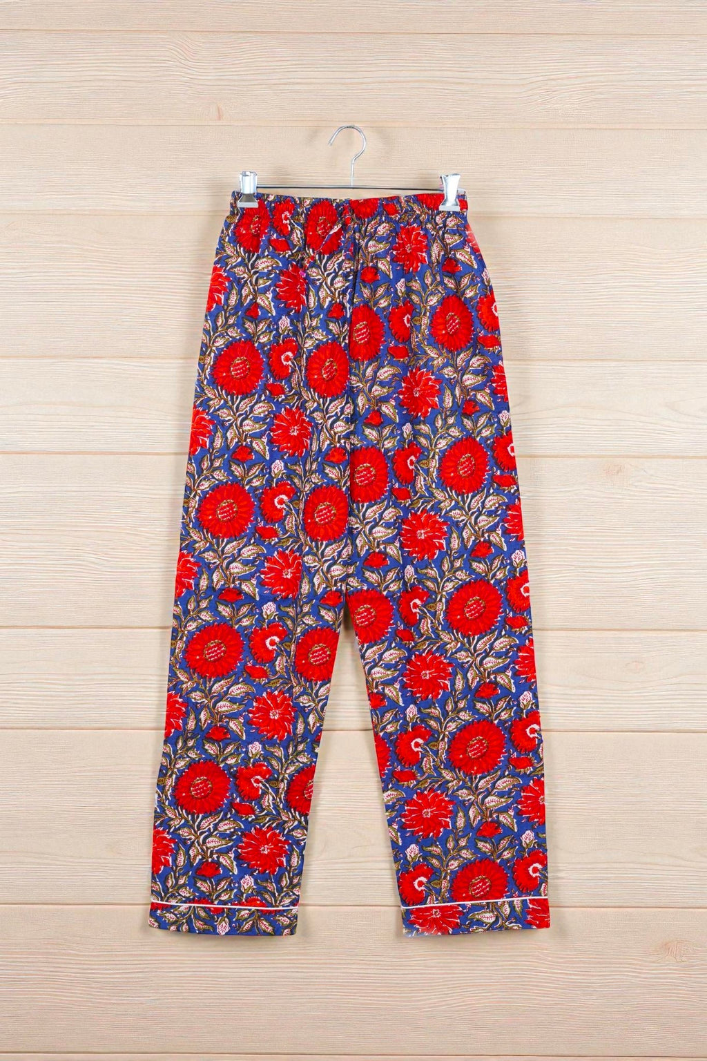 Handcrafted Cotton Pajama Set for Women | Boho Print Sleepwear | Summer Wear 4 Pcs Set