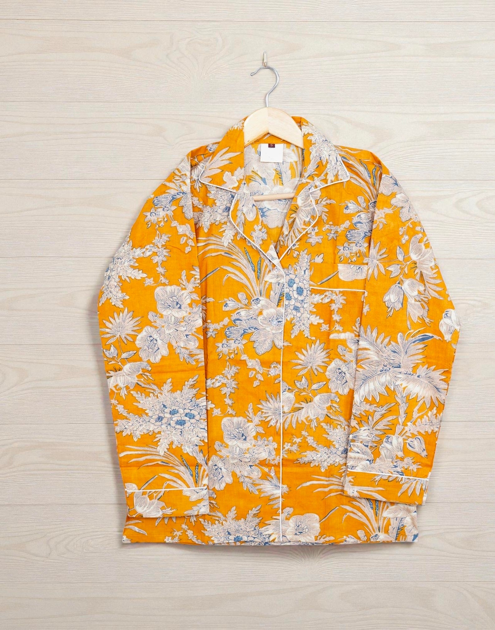 Block Print Pajama Set | Women’s Cotton Sleepwear | Handmade Nightwear 4 Pcs Set