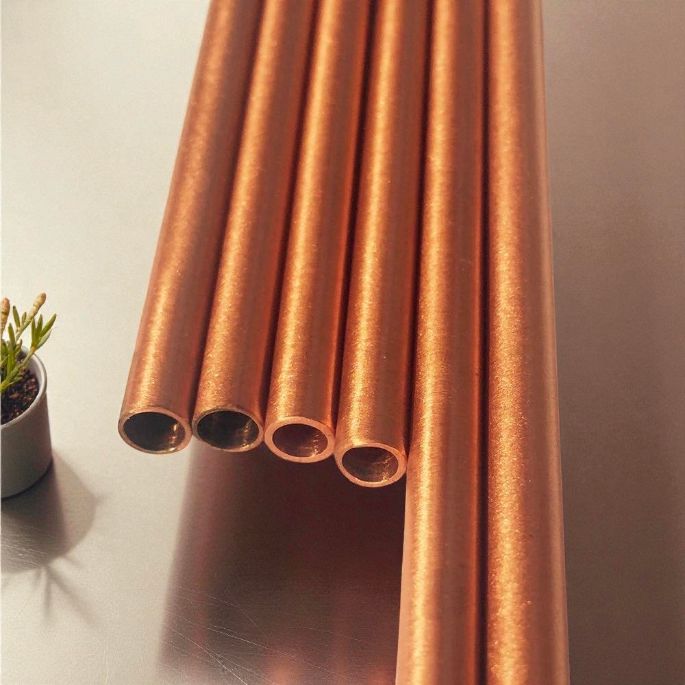 Pure Copper Drinking Straw | Eco-Friendly Reusable Straw Pack Of 1 Pc