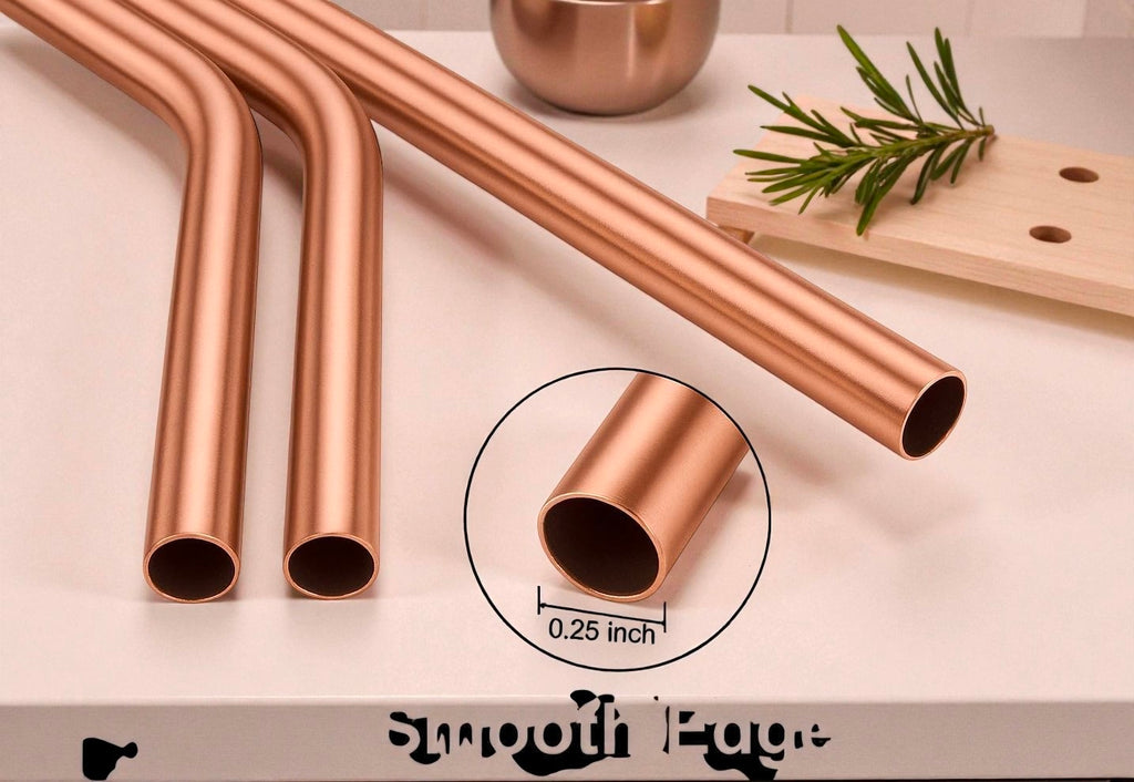 Premium Pure Copper Straw | Perfect for Water, Juices & Smoothies