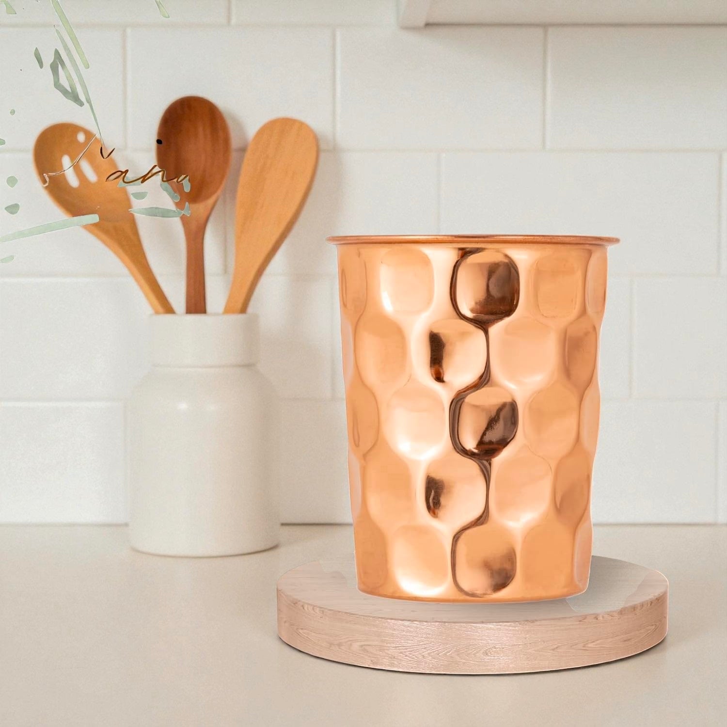 Pure Copper Water Glass | Handmade Ayurvedic Drinking Tumbler Pack Of 1 Pc