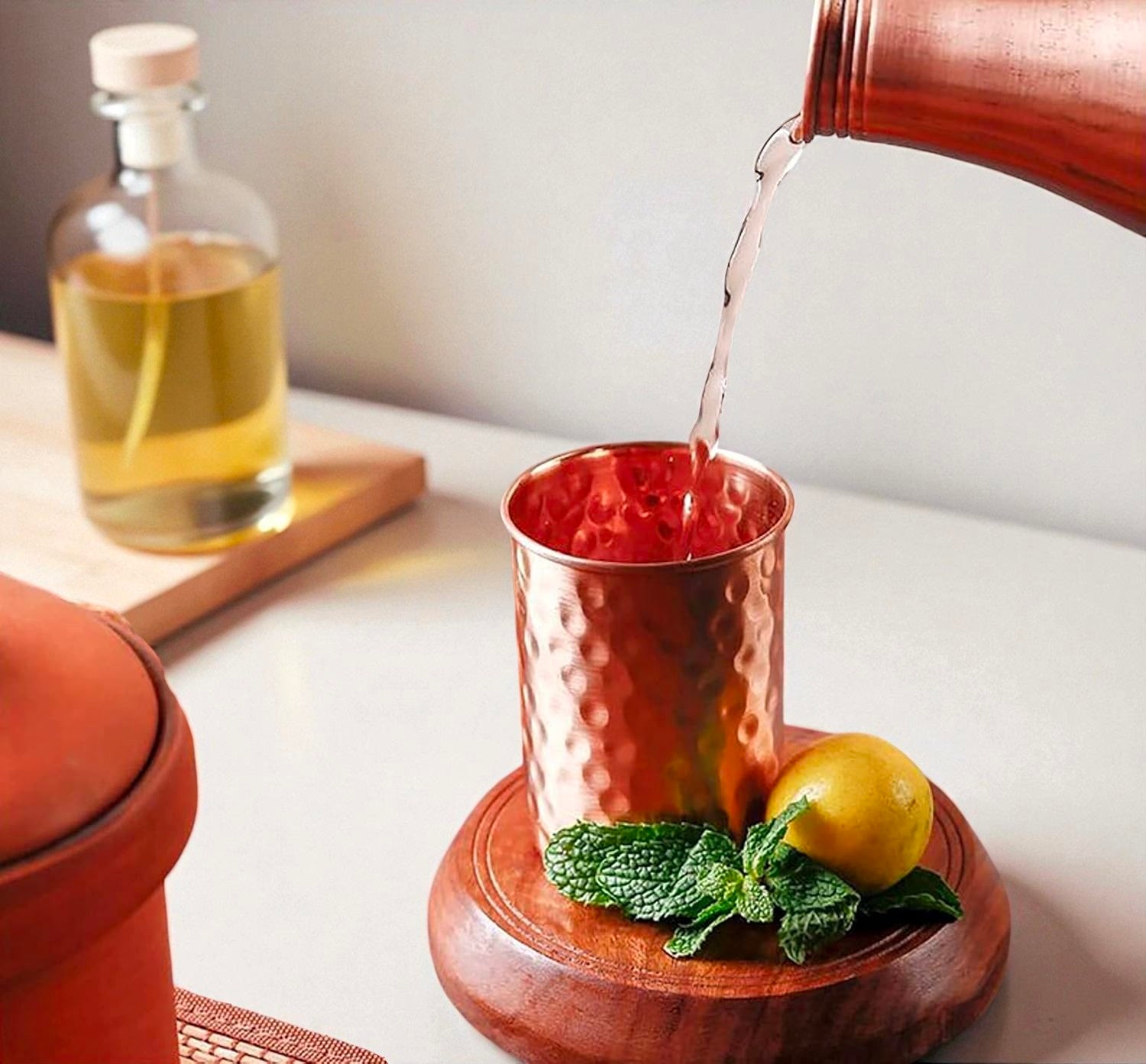 Ayurvedic Copper Glass Set | Healthy Drinking Copper Tumblers Pack Of 1 Pc