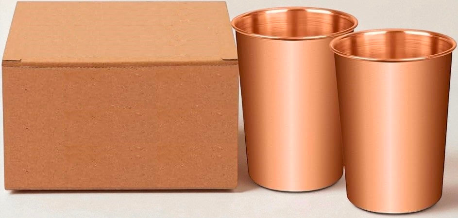 Handcrafted Copper Water Glass | Traditional Indian Drinkware Pack Of 1 Pc