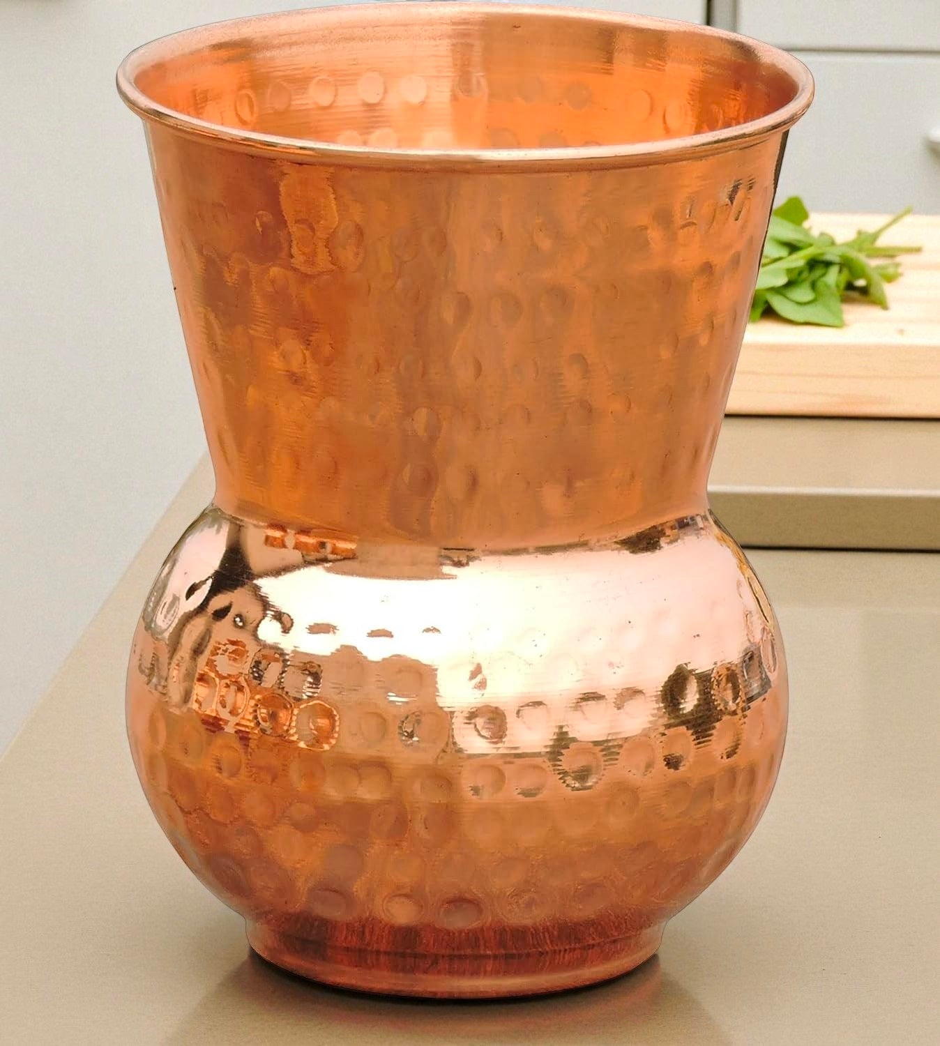 Traditional Copper Drinking Glass | Ayurvedic Wellness Drinkware