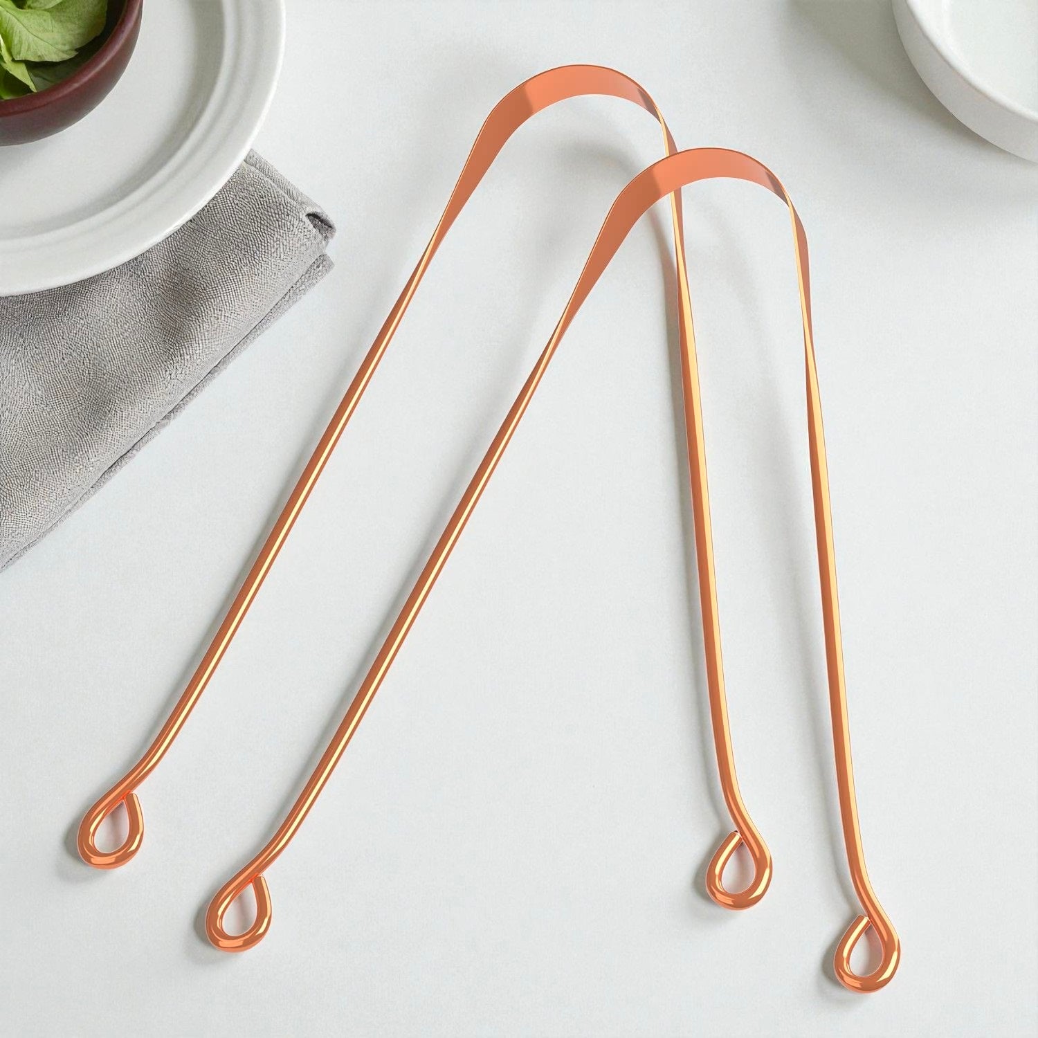 Pure Copper Tongue Scraper | Natural Ayurvedic Tongue Cleaner for Daily Use Pack Of 1 Pc