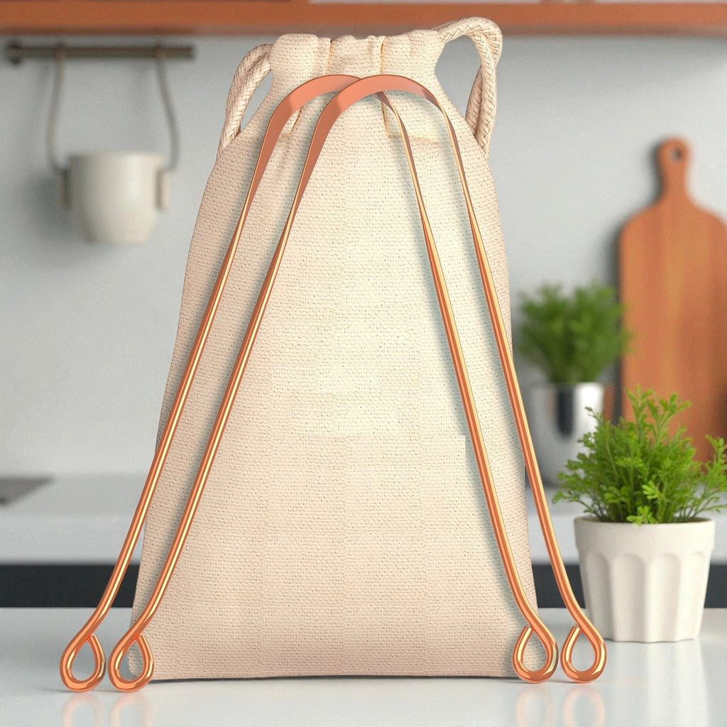 Pure Copper Tongue Cleaner Set | Eco-Friendly, Reusable