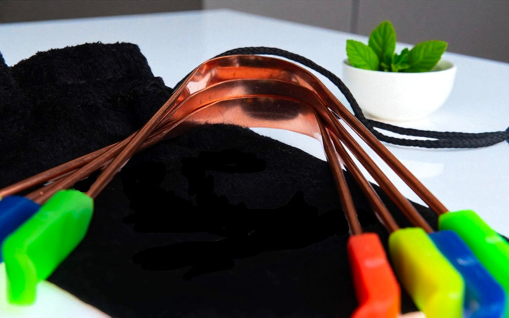 Heavy Duty Copper Tongue Cleaner | Reusable, Rust-Free Ayurvedic Scraper for Fresh Breath