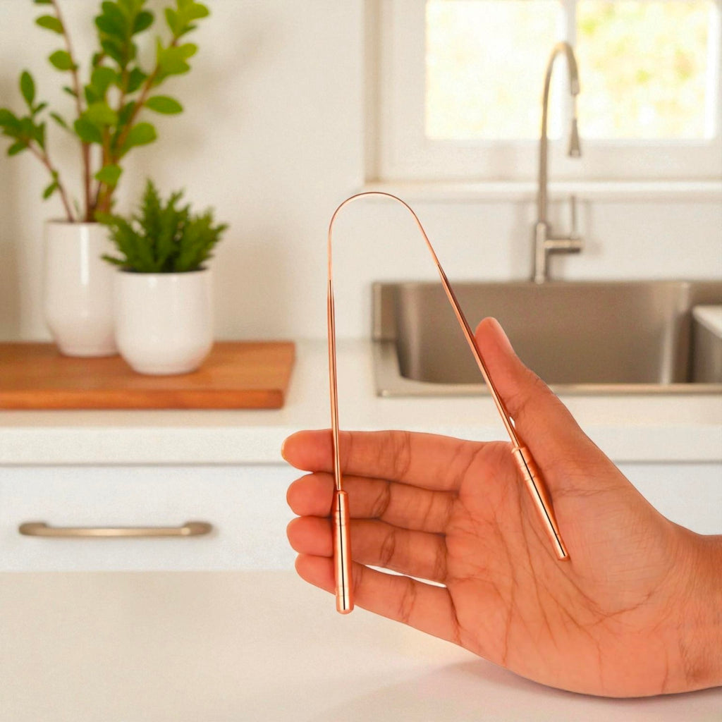 Authentic Copper Tongue Scraper | Traditional Indian Ayurvedic