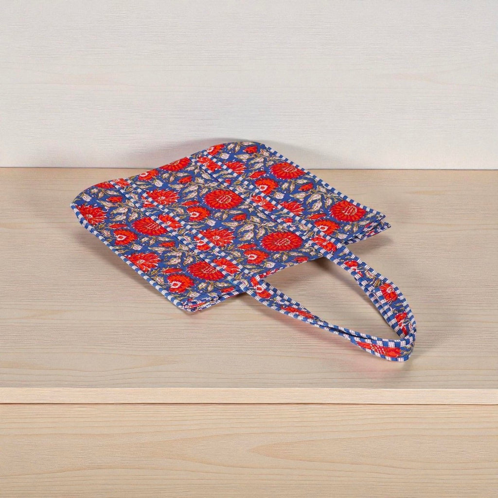 Handmade Cotton Quilted Bag – Boho Tote for Everyday Use