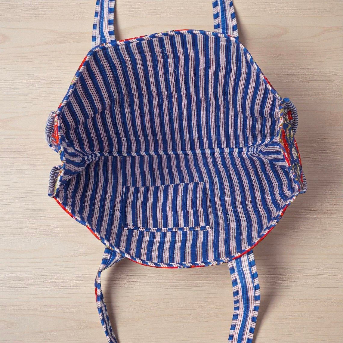 Handmade Cotton Quilted Bag – Boho Tote for Everyday Use