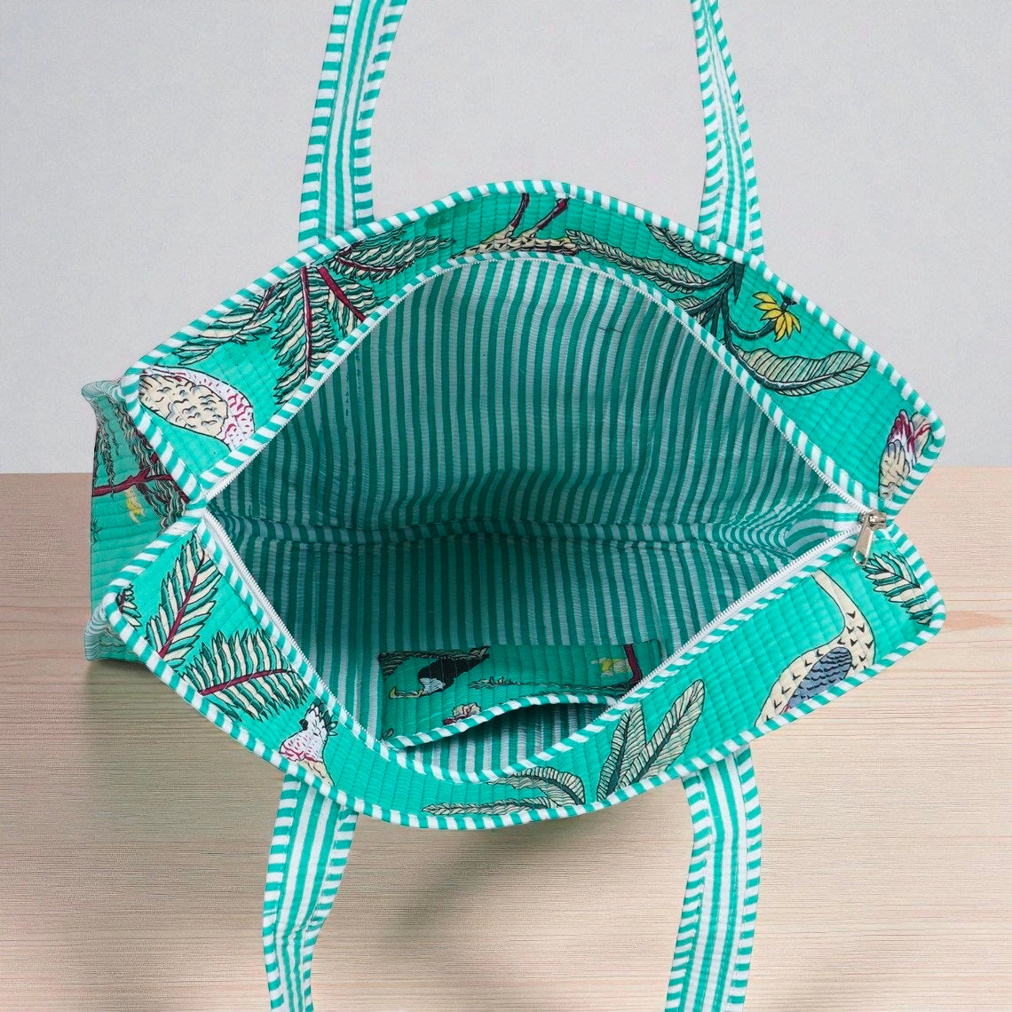 Boho Quilted Shoulder Bag – Eco-Friendly Fabric Handbag