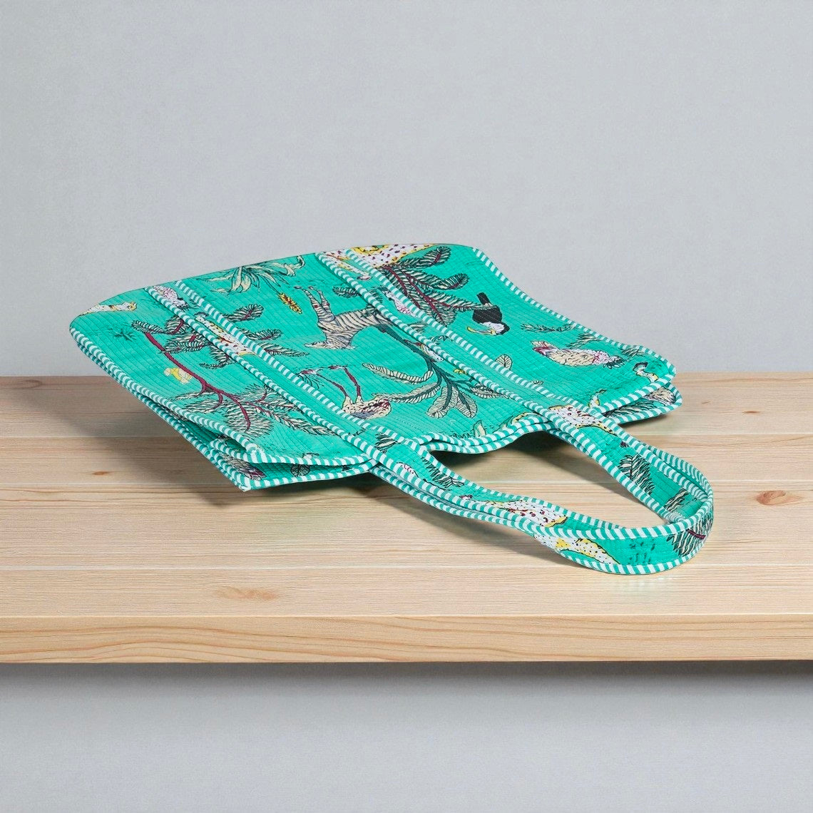 Boho Quilted Shoulder Bag – Eco-Friendly Fabric Handbag