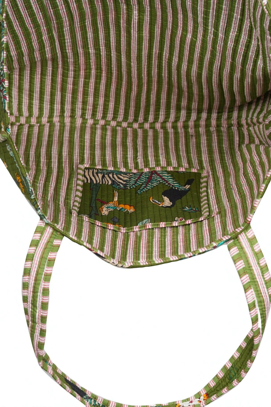 Quilted Crossbody Bag – Soft Cotton Fabric, Everyday Comfort