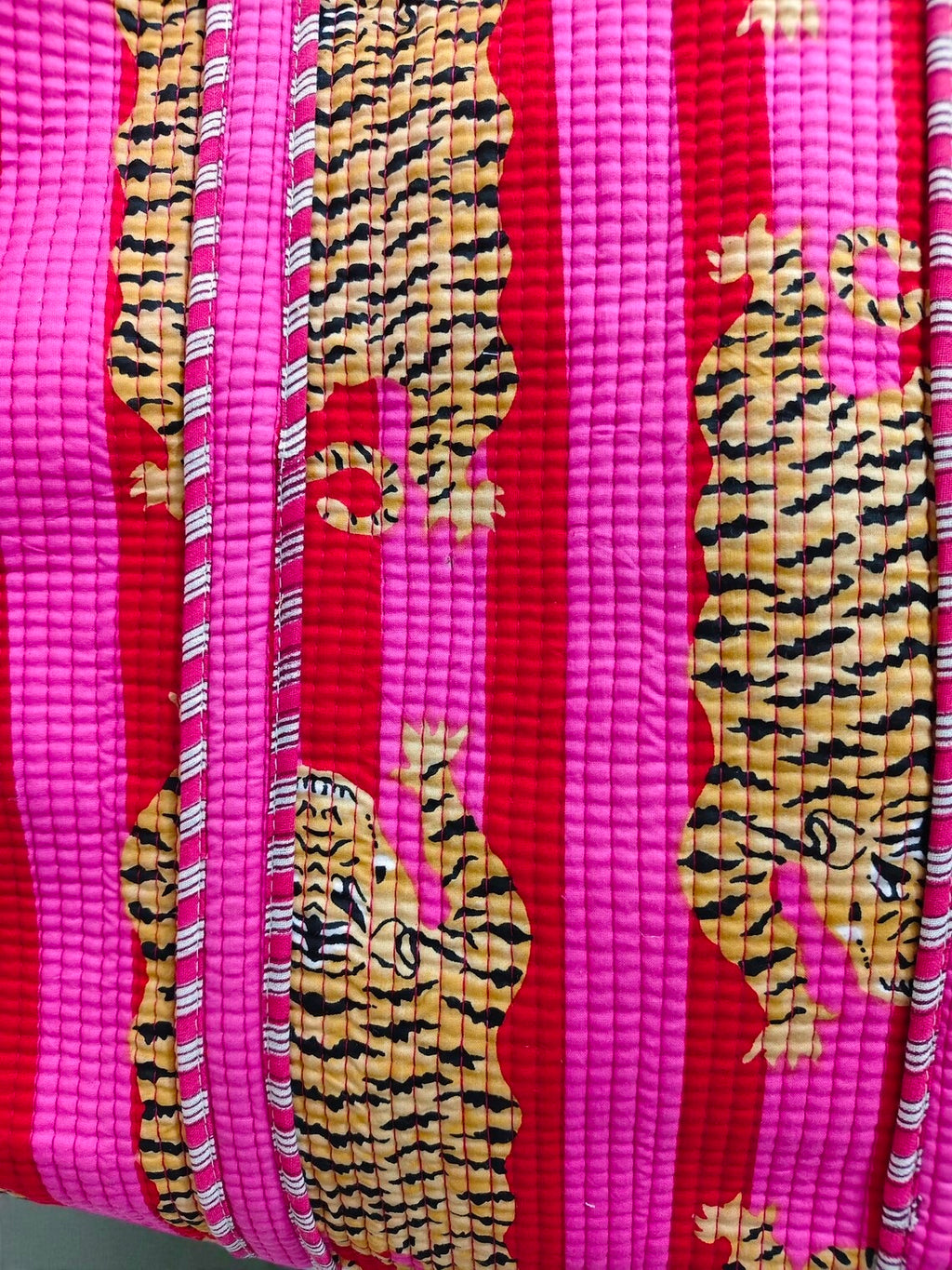 Soft Quilted Purse – Handstitched Cotton Shoulder Bag