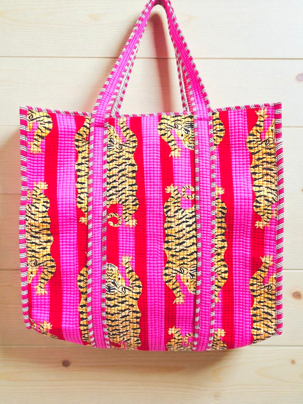 Soft Quilted Purse – Handstitched Cotton Shoulder Bag