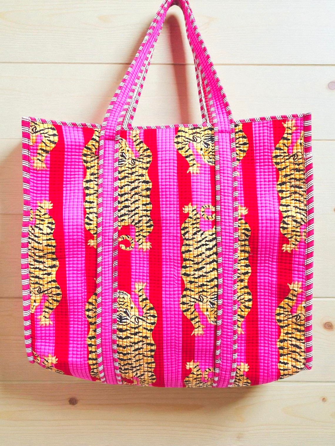 Soft Quilted Purse – Handstitched Cotton Shoulder Bag