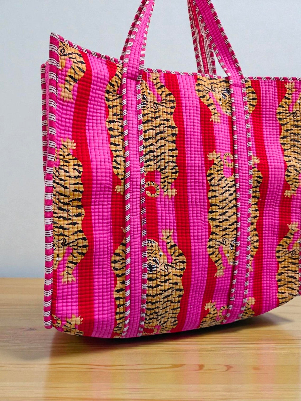 Soft Quilted Purse – Handstitched Cotton Shoulder Bag