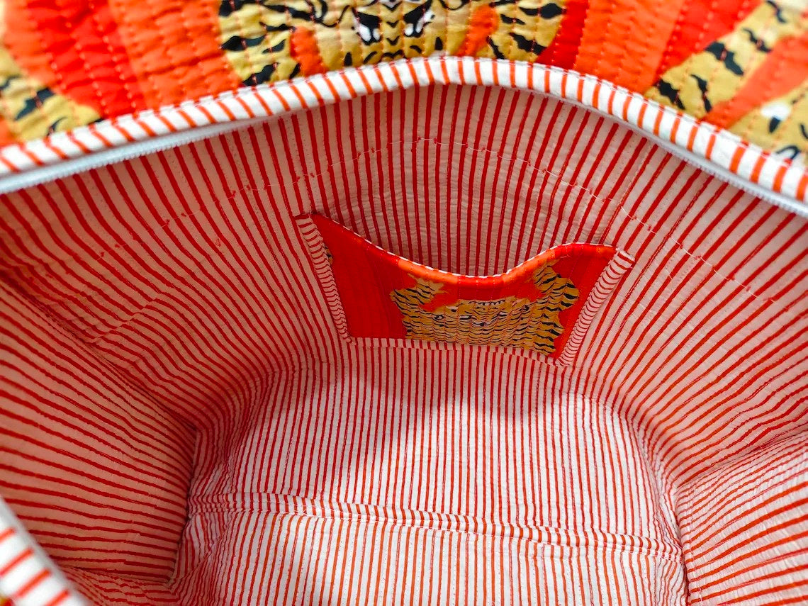 Quilted Fabric Tote – Casual Everyday Eco Bag