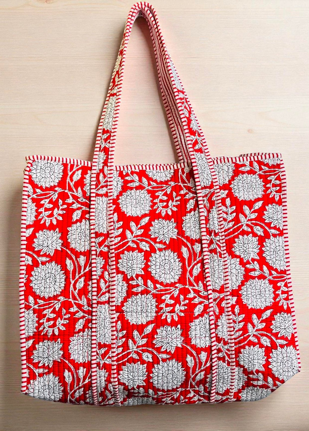 Artistic Quilted Bag – Handmade Ethnic Pattern Tote