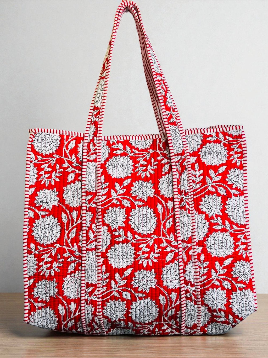 Artistic Quilted Bag – Handmade Ethnic Pattern Tote