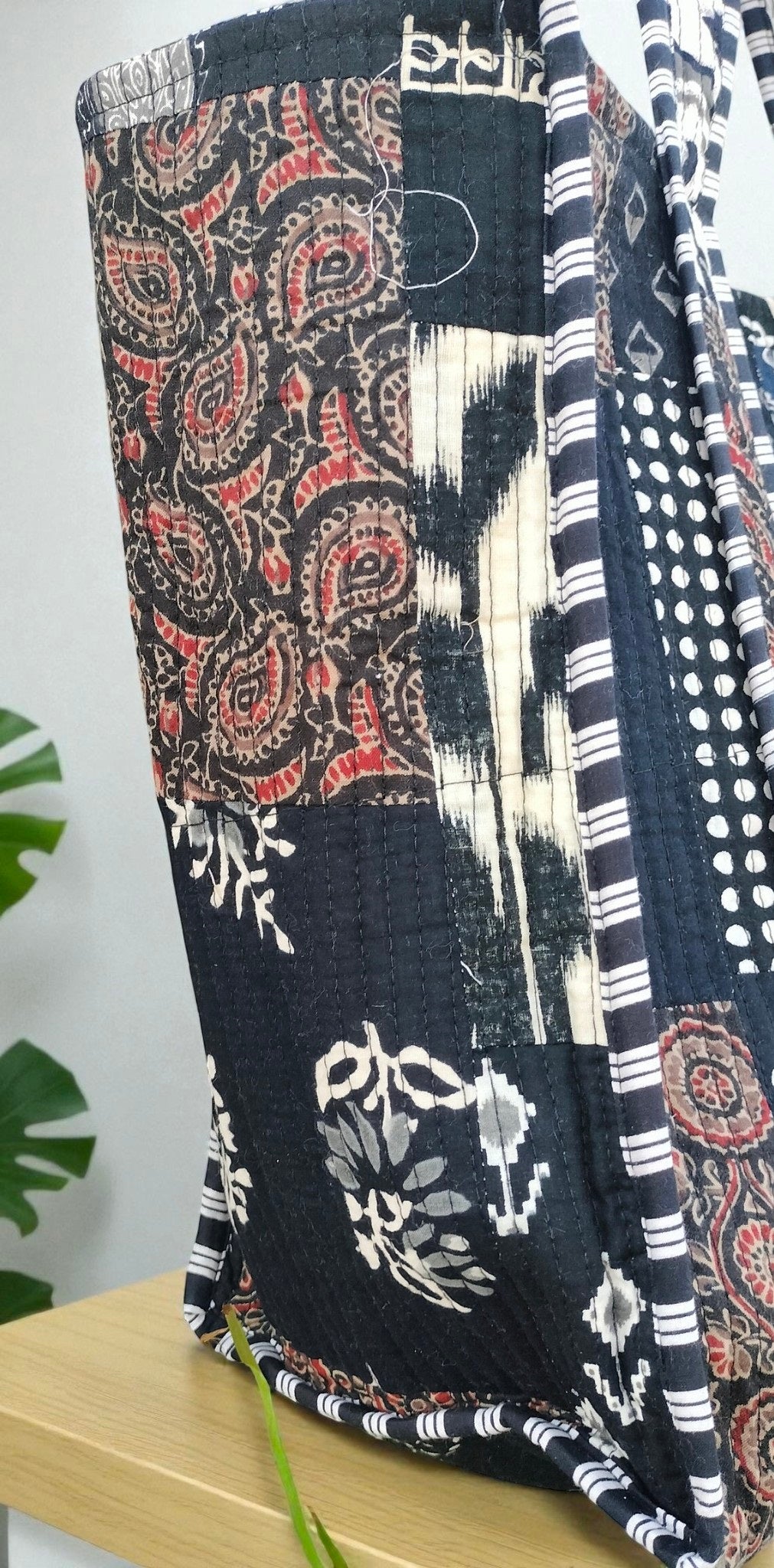 Indian Handmade Cotton Quilted Bag – Boho Tote for Everyday Use