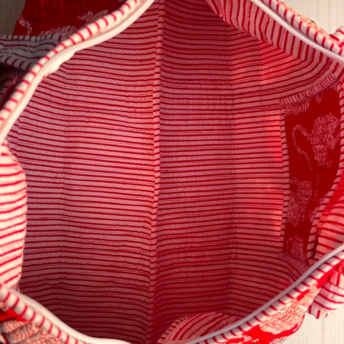 Artistic Quilted Bag – Handmade Ethnic Pattern Tote