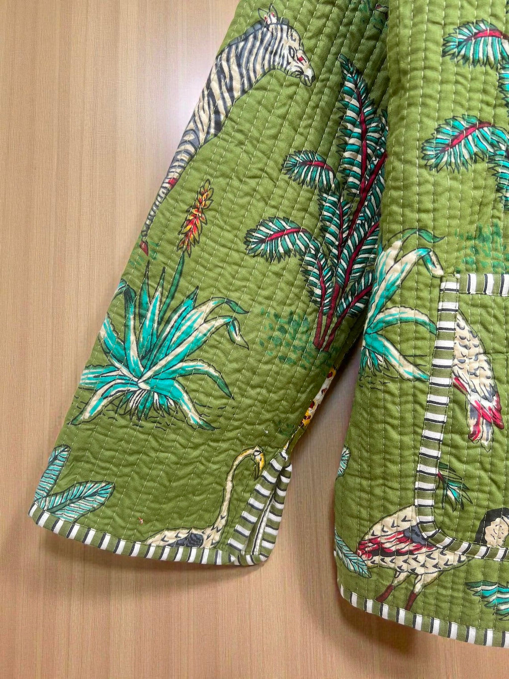 Boho Chic Hand Block Printed Quilted Cotton Jacket – Reversible Ethnic Wear