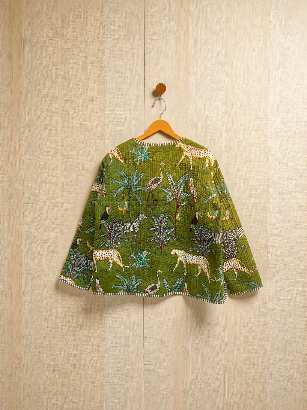 Boho Chic Hand Block Printed Quilted Cotton Jacket – Reversible Ethnic Wear