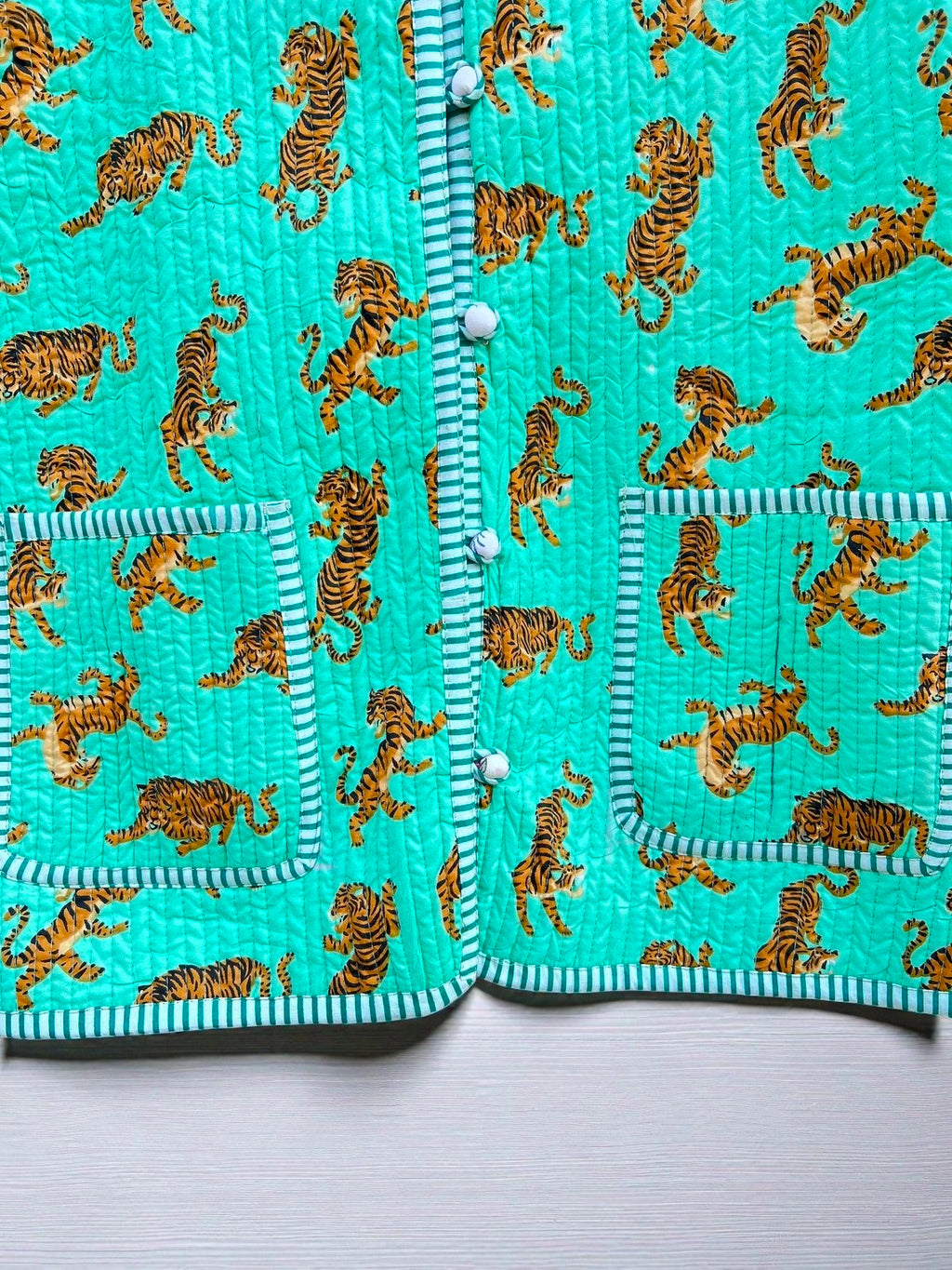 Block Print Cotton Quilted Jacket – Reversible Indian Jacket