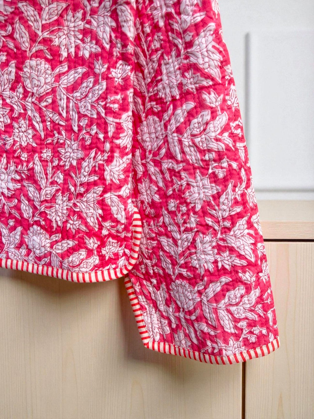 Handcrafted Cotton Quilted Block Print Jacket – Boho Reversible Fashion