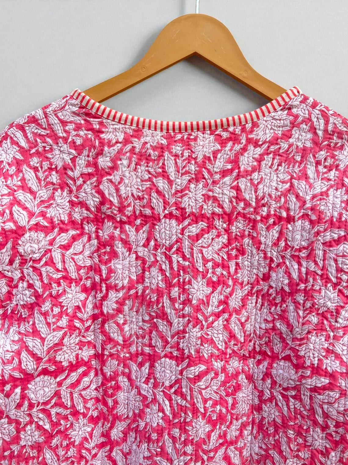 Handcrafted Cotton Quilted Block Print Jacket – Boho Reversible Fashion