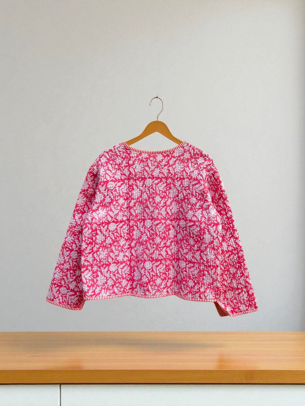 Handcrafted Cotton Quilted Block Print Jacket – Boho Reversible Fashion