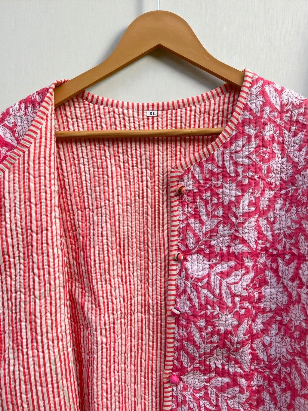 Handcrafted Cotton Quilted Block Print Jacket – Boho Reversible Fashion